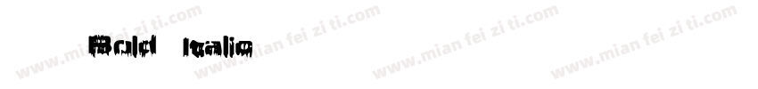 宋体 Bold Italic 语言中文 英文字体转换